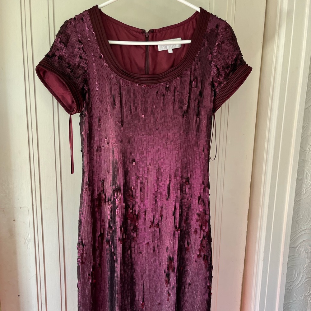 Badgley Mischa sequin shift dress purple - Picture 2 of 11